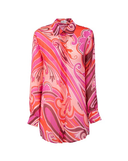 Shop ETRO  Camicia: Etro camicia in seta e cotone, impreziosita da una stampa Paisley all over.
Regular fit.
Colletto a punta.
Chiusura con bottoni.
Polsini con bottone singolo.
Composizione: 65% cotone, 35% seta.
Fabbricato in Italia.. 12400 4637-0660